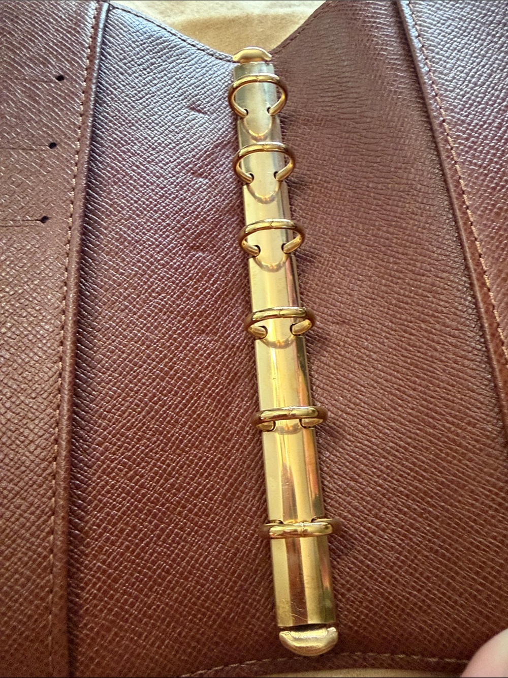 Louis Vuitton Monogram Agenda Cover - Brown/Gold Print - Picture 9 of 9